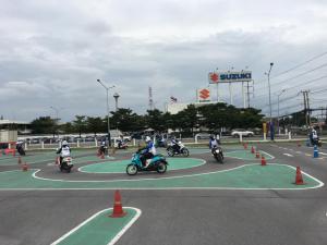 ภาพบรรยากาศการอบรมขับขี่ปลอดภัย ขันพื้นฐาน (Safety Riding Course) บริษัท Furukawa Fitel (THAILAND) CO., LTD ในวันที่ 7 ตุลาคม 2563 ที่ผ่านมา 