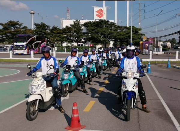  การอบรมขับขี่ปลอดภัย ขั้นพื้นฐาน (Safety Riding Course) บริษัท sendit thailand  ในวันที่ 16 พฤศจิกายน  2563  ที่ผ่านมา 